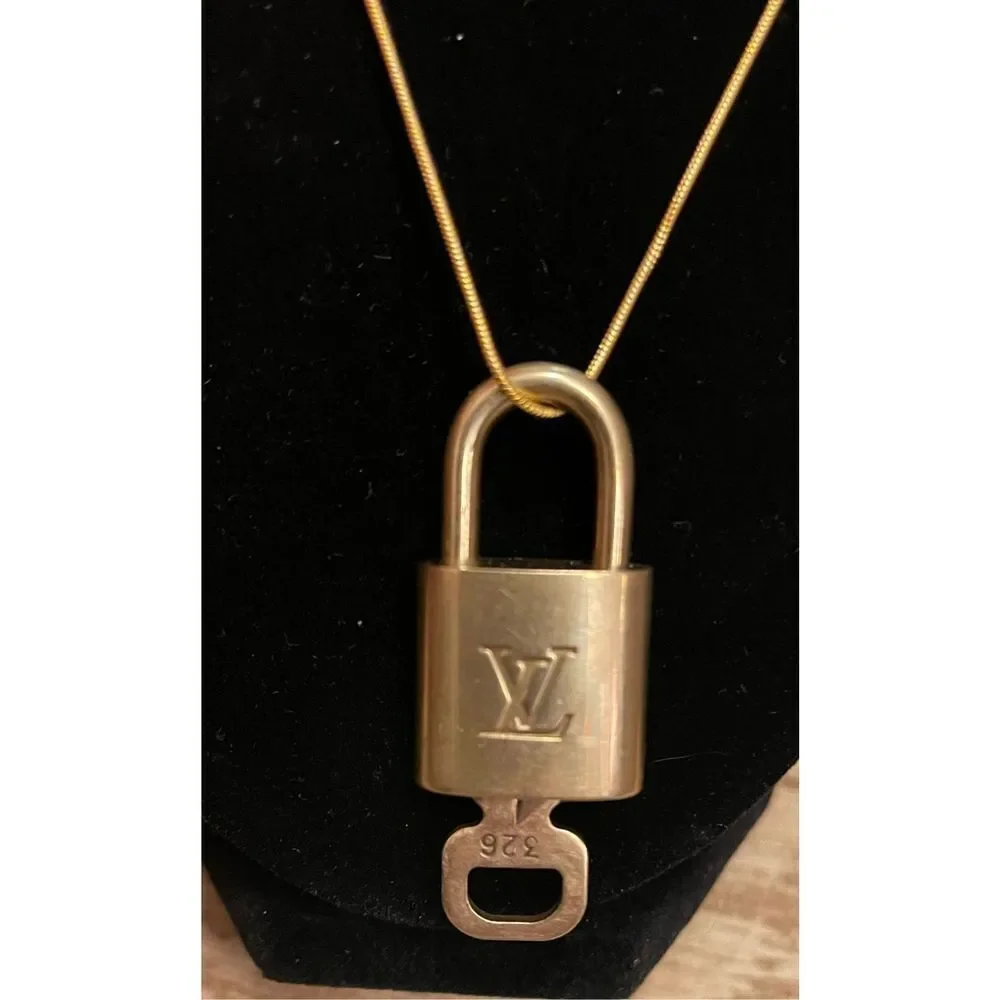 Louis Vuitton Gold Lock Necklace